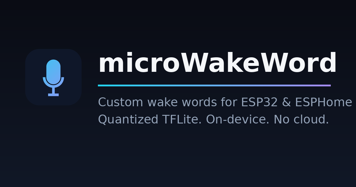 Wake Word Engine microWakeWord - Train Custom Wake Words for ESP32 & ESPHome